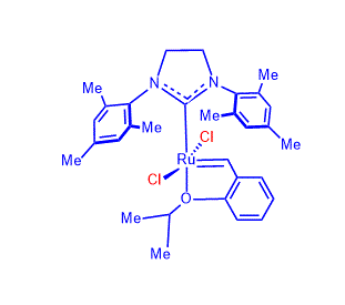 (1,3-Dimesitylimidazolidin-2-ylidene)(2-isopropoxybenzylidene)ruthenium(VI) chloride.