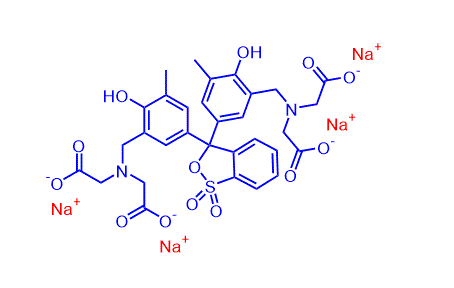 1,1-Dioxido-3H-benzo[c][1,2]oxathiole-3,3-diyl)bis(6-hydroxy-5-methyl-3,1-phenylene))bis(methylene))bis(azanetriyl))tetraacetic acid, sodium salt